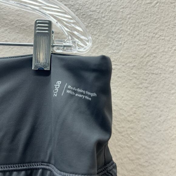 Zuda Skirted Leggings Gray Womens Crop Size 1X Athletic Gym Modest Workout - Picture 3 of 7